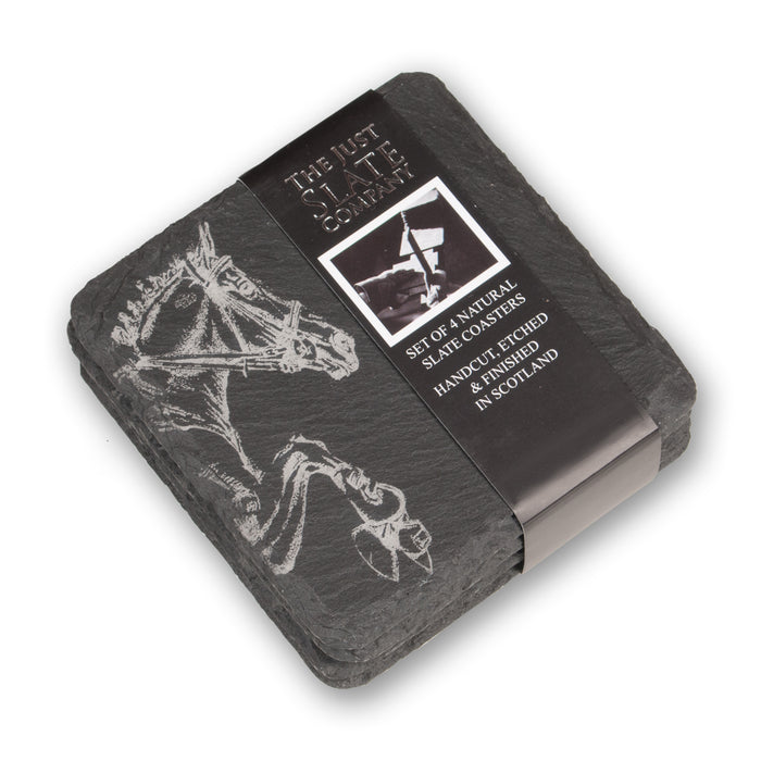 Hunter Jumper Slate Coasters - Set of 4