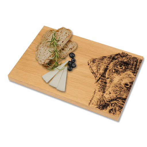 Labrador Retriever Engraved Oak Serving Board