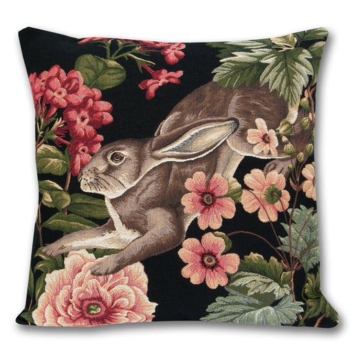 Hare Floral & Fauna Tapestry Pillow