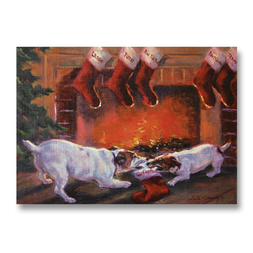 Naughty or Nice, Dog Christmas Cards by Susany