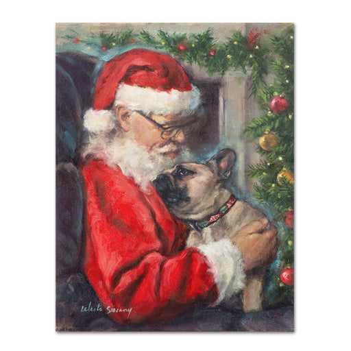 Santa Snuggles - Christmas Cards by Susany