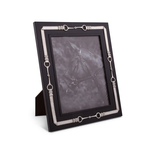 Equestrian Photo Frame - Black Lacquer with Bits 5"x7"