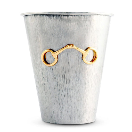 Mint Julep Cup with Gold Horse Bit