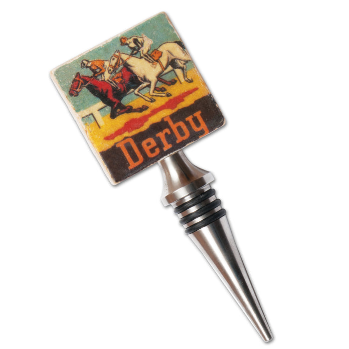 Derby Horse Marble Wine Stopper