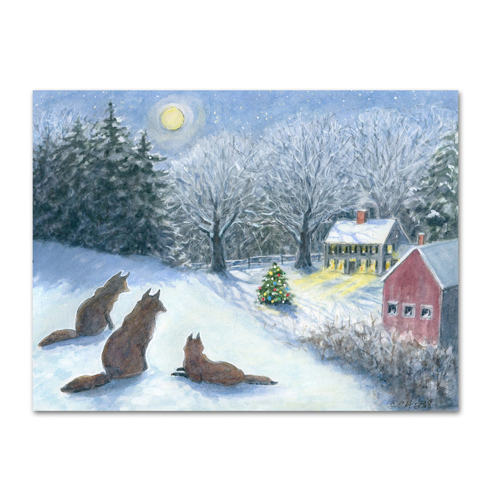 Silent Watch Fox Christmas Cards by Cindy Hendrick