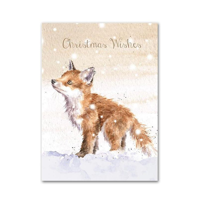 Snowflakes - Fox Christmas Cards