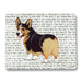 Tri-Color Corgi Glass Cutting Board