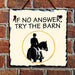 Dressage At The Barn Hanging Slate Sign