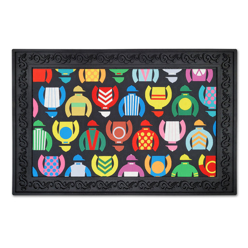 Jockey Silks Entrance Mat and Tray