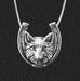 Fox in Horseshoe Sterling Pendant Necklace by Jane Heart