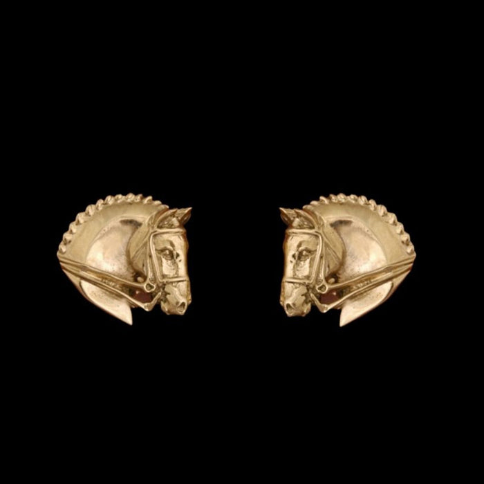 Dressage Gold Vermeil Mini Post Earrings