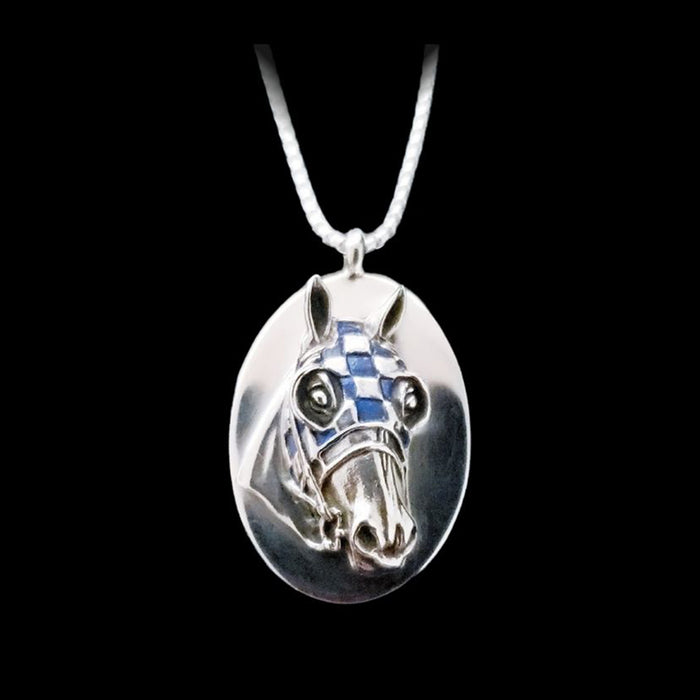 Secretariat Sterling Cameo Necklace 50th Anniversary