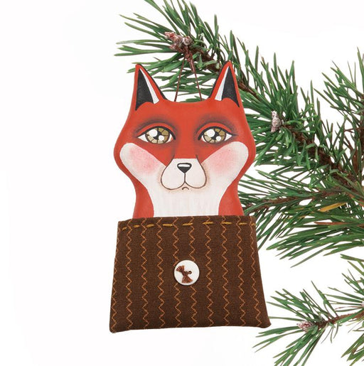Fox in Pocket Ornament