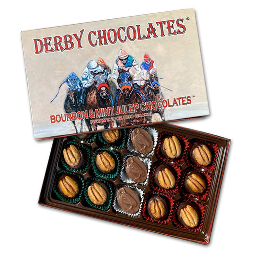 Derby Bourbon & Mint Julep Chocolates by Rebecca Ruth - 7oz Gift Box