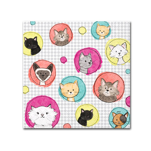 Pop Art Cats Paper Beverage Napkins