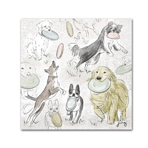 Frisbee Dogs Paper Beverage Napkins