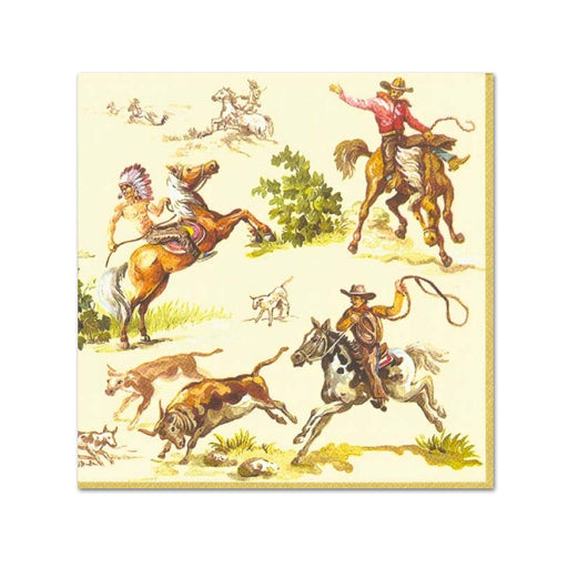 Wild West Paper Beverage Napkins