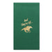 And They're Off Racehorse  Green Paper Linen Guest Towels -  Foil Hot Stamped