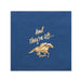 And They're Off Racehorse Navy Beverage Napkins - Foil Hot Stamped