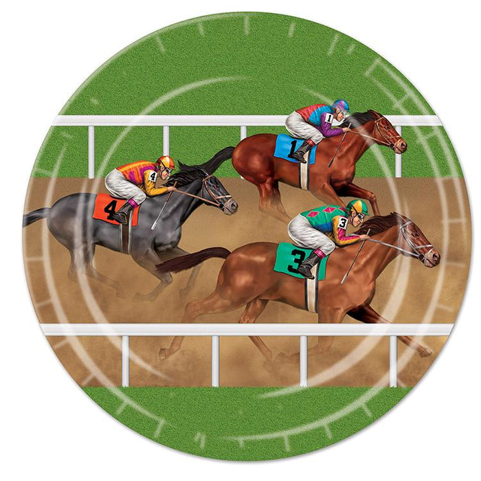Horse Racing Paper Dinner Plates