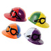 Derby Party Plastic Jockey Helmets - Pkg/4 assorted