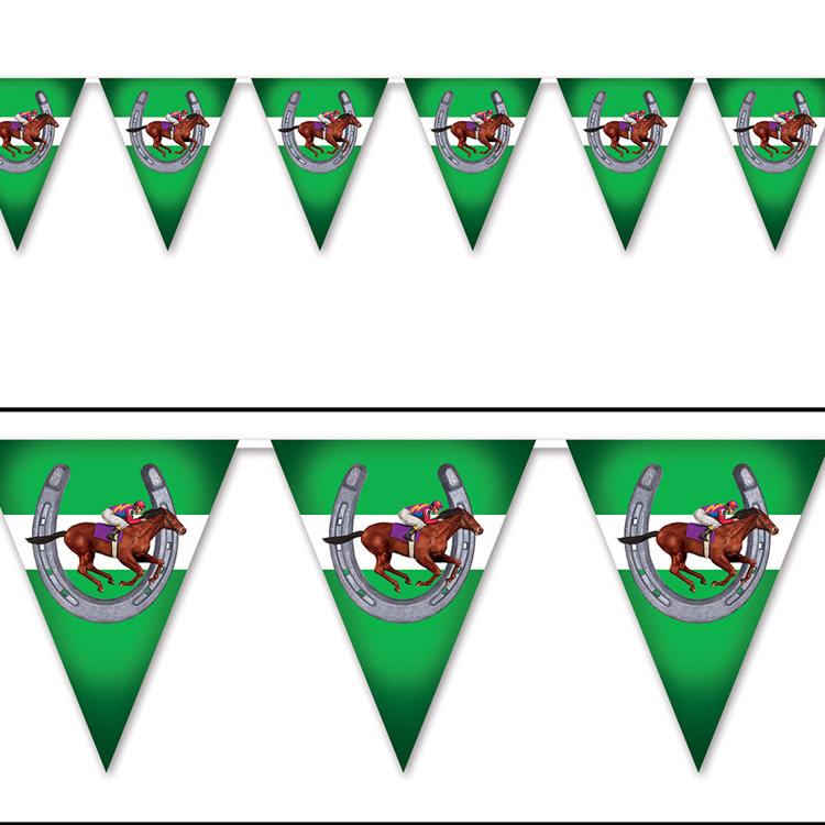 Kentucky Horse Derby Banner 249x46 Cm – Pferderennen-Partydekoration Für Indoor & Outdoor