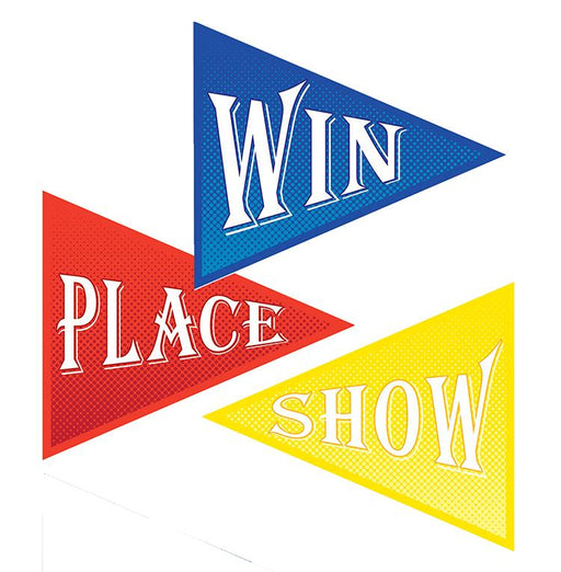Win, Place & Show Horse Racing Party Cutouts