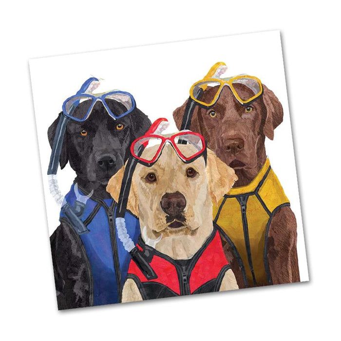 Labradors, The Three Musketeers Beverage Napkins