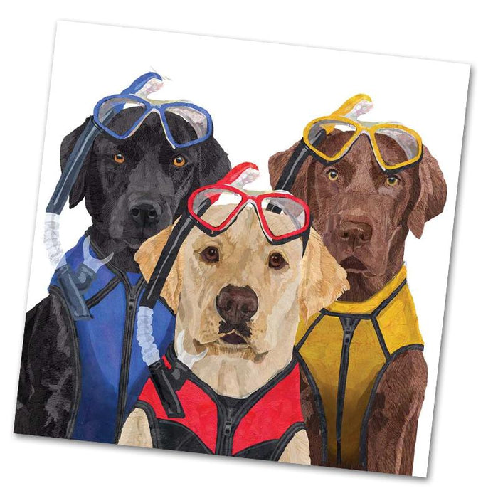 Labradors, The Three Musketeers Luncheon Napkins