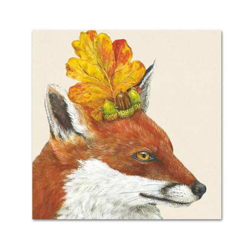 Sophie the Fox Beverage Napkins by Vicki Sawyer