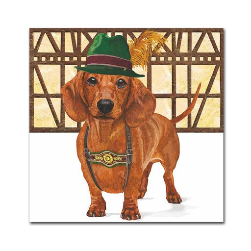 Schnitzel the Dachshund Paper Beverage Napkins