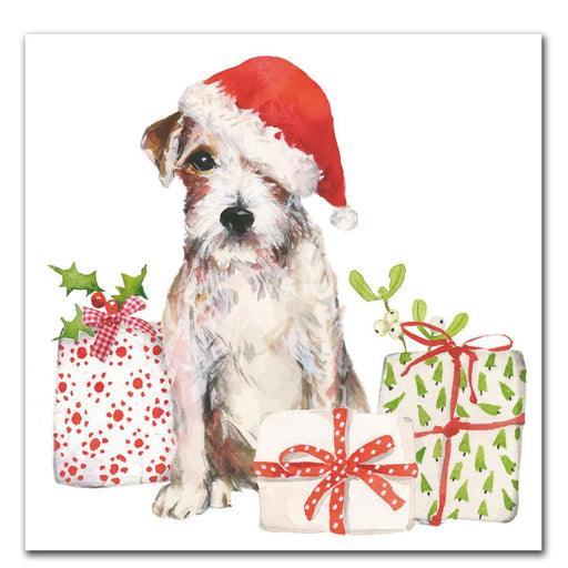 Christmas Pup Paper Luncheon Napkins