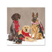 Winter Scarf Dogs Paper Beverage Napkins