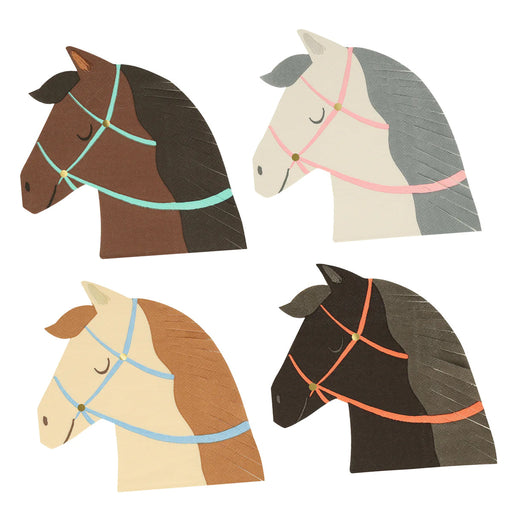 Party Horses Die-Cut Paper Napkins