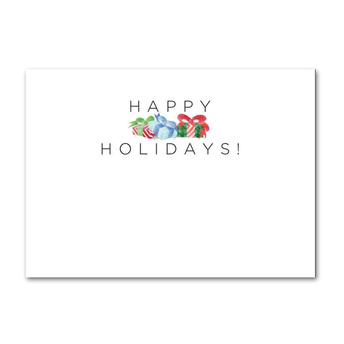Unwrapping Gifts Horse Christmas Cards