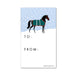 Green Blanket Horse Christmas Gift Tags