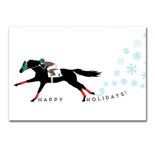 Race Horse Happy Holiday Cards