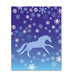 Blue Gallop Horse Christmas Cards