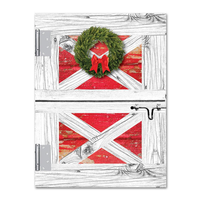 Christmas Barn Door Holiday Cards