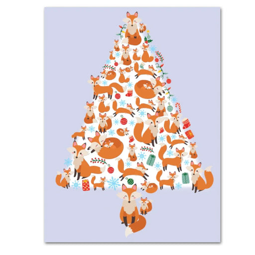 Foxy Christmas Tree Holiday Cards