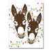 Donkey Christmas Lights Holiday Cards