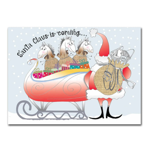 Santa Claus is Coming Horse Christmas Cards