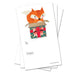 Fox Holiday Package Gift Tags