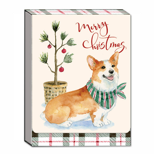 Holiday Corgi Notepad