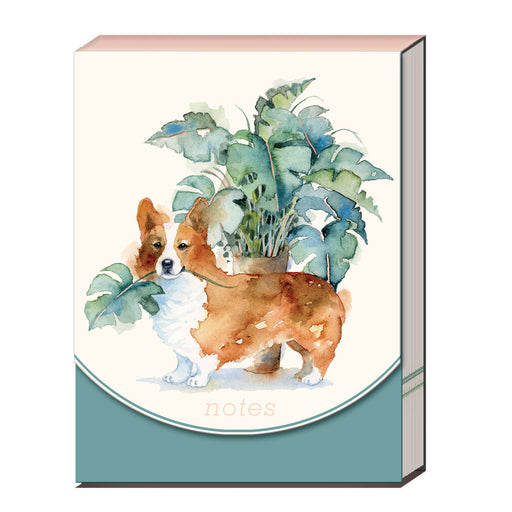 Corgi Houseplant Notepad