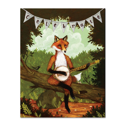 Fox Celebration Note Card