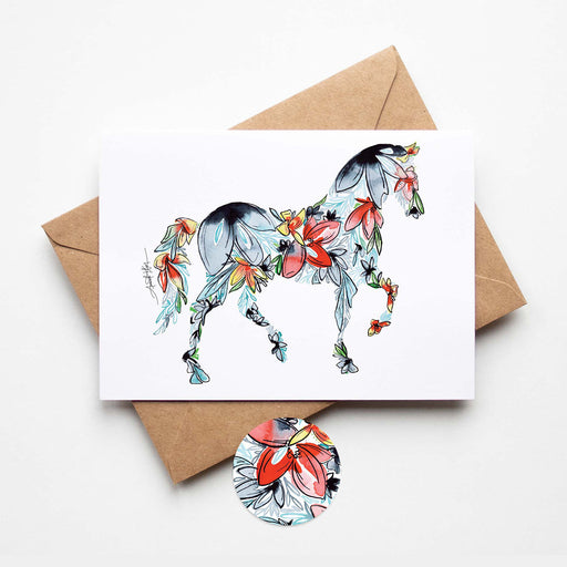 Equestrian Bouquet Horse Note Cards by Amanda Klein