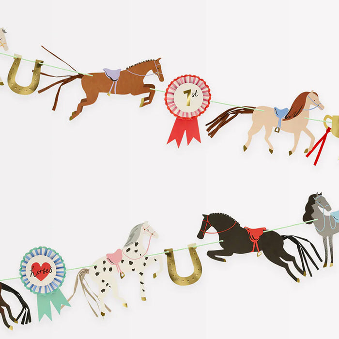 Party Pones Equestrian Cut-Out Paper Streamer