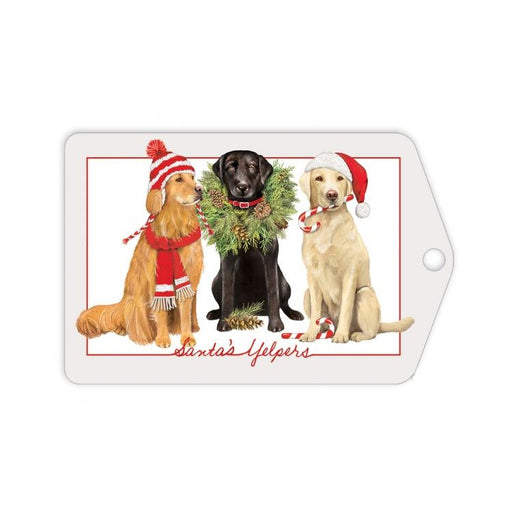 Santa's Yelpers Gift Tags