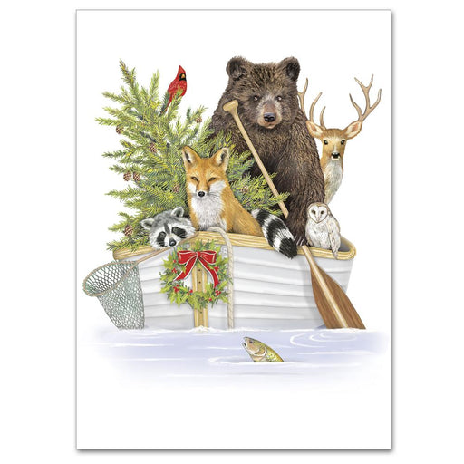 Fox and Forest Animals Christmas Cards